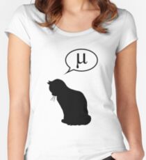 Physics Cat and Friction Coefficient Women's Fitted Scoop T-Shirt