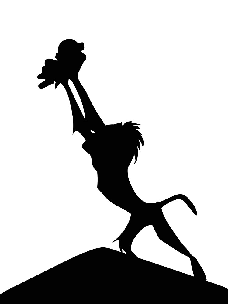 Download "Lion King Silhouette" T-shirt by Upbeat | Redbubble