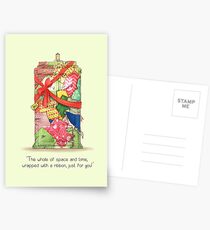 Das beste Geschenk in Raum und Zeit Postkarten