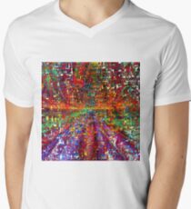 colourful peace Men's V-Neck T-Shirt