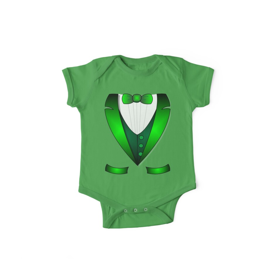 Patrick/'s Day Irish Wedding Party Green Tuxedo Infant Bodysuit St