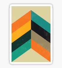 Mid Century Chevron Art Sticker