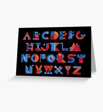 Alphabet Greeting Card