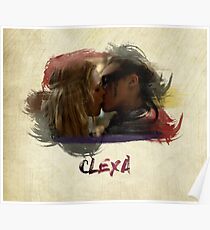 Clexa - The 100 - Brush Kiss Poster