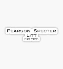Suits Pearson Specter Litt Logo Sticker
