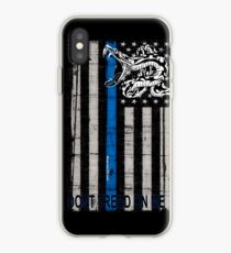 Blue Line LEO Dont Tread On me iPhone Case
