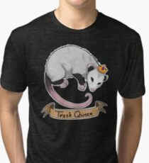 Trash Queen Opossum Possum Tri-blend T-Shirt