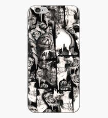 Vinilo o funda para iPhone Patrón de cráneo roto, derretido