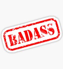 Badass graphic Sticker