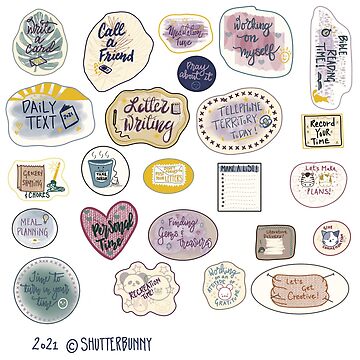 JW bullet journal stickers - doodle style Sticker for Sale by  PortableRican74