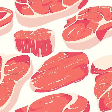 Artwork thumbnail, Seamless Meat Pattern by shreddednettles