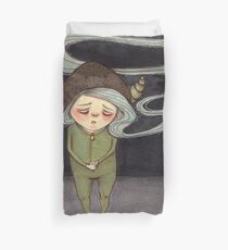 Sad Little Gnome Girl Duvet Cover