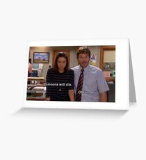 April and Andy Greeting Card