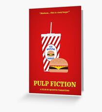 Pulp Fiction film poster Greeting Card
