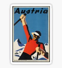 Snow! Skis! Austria! Sticker