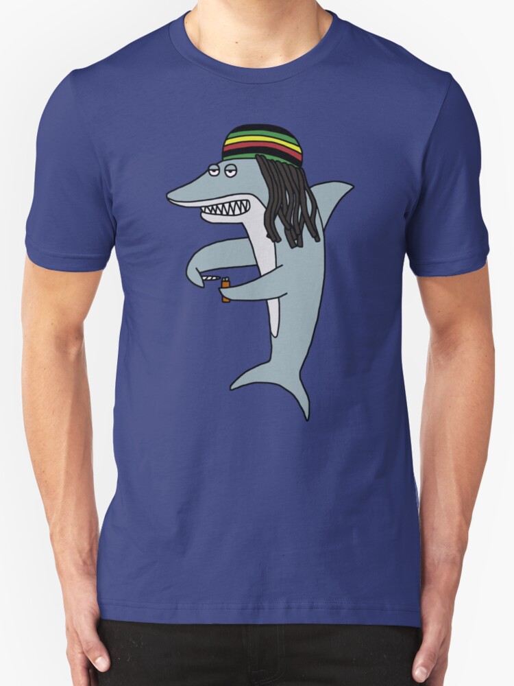 reggae shark tshirt