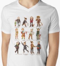 The Twelve Doctors of Christmas Men's V-Neck T-Shirt