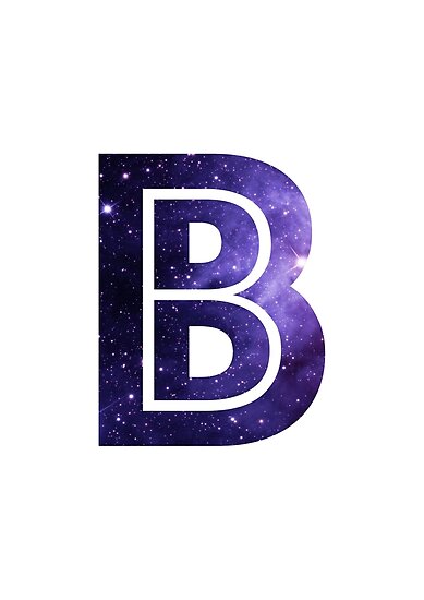 "The Letter B - Space" Poster By Alphamike | Redbubble