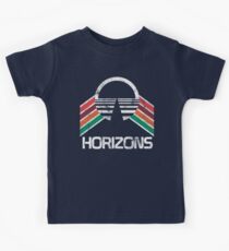 Vintage Horizons Distressed Logo in Vintage Retro Style Kids Tee