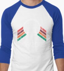 Vintage Horizons Distressed Logo in Vintage Retro Style Men's Baseball ¾ T-Shirt