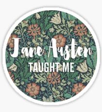 LIT NERD :: JANE AUSTEN TAUGHT ME Sticker
