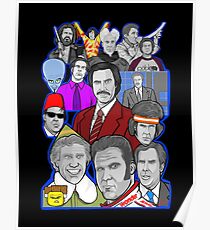 Will Ferrell collage art tribute Poster