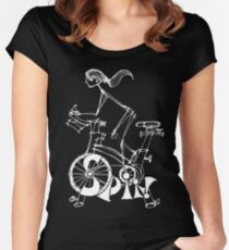 Spin, Spinning, Spin-Klasse, Zyklus Tailliertes Rundhals-Shirt