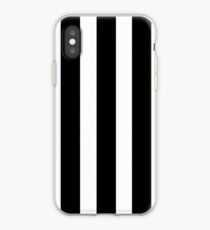 BLACK AND WHITE STRIPES iPhone Case