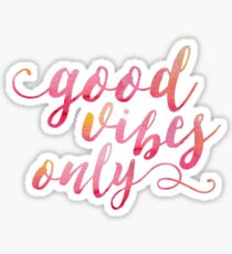 Pegatina Good Vibes Only Pink