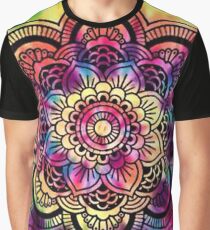 Rainbow Tie Dye Mandala Graphic T-Shirt