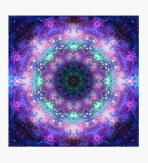 Trippy lila Raum Mandala Fotodruck