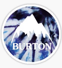 Burton logo tie dye Sticker