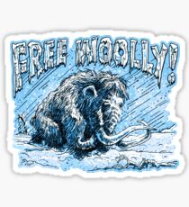 Pegatina Woolly Mammoth Perseveres Free Woolly