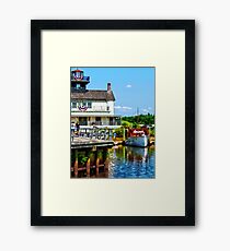 Docked Boats Framed Print