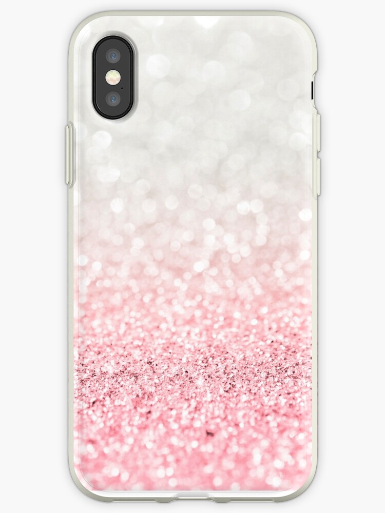 "Pink Ombre Glitter" iPhone Cases & Covers by heartlocked Redbubble