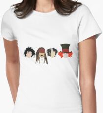 Johnny Depp - Characters Women's Fitted T-Shirt