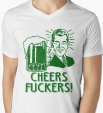 Irish Cheers For Saint Patricks Day Men's V-Neck T-Shirt