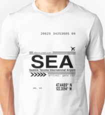 Seattle Tacoma International Airport Call Letters Unisex T-Shirt