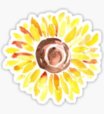 Watercolor Sunflower Sticker