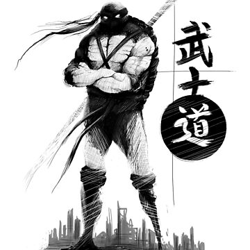 Ninja turtle TMNT black and white ink for adult Essential T-Shirt for Sale  by juhotuhoo