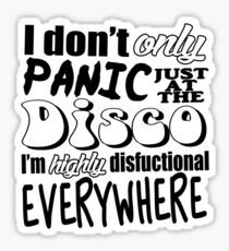 Panic at the Disco Lyrics: Stickers | Redbubble