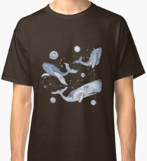 Blue Night with Whales Classic T-Shirt
