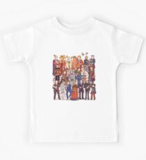 The party doesn't start until the Doctor walks in...twelve times Kids Tee