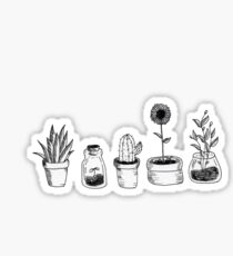 4 plants are better than 3 but then again 5 is better Sticker