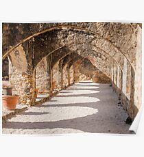 Shadows in the San Jose Mission Convento Poster