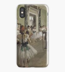 Edgar Degas - The Ballet Class ,Impressionism ballerina dancer iPhone Case/Skin