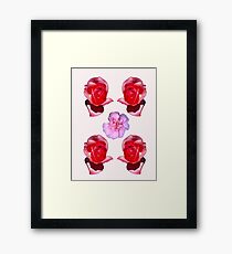 Rose v Camellia Framed Print