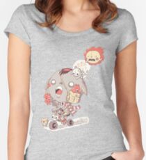 funny cartoon Women's Fitted Scoop T-Shirt