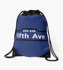 Mochila de cuerdas Fifth Avenue, Street Sign, New York City