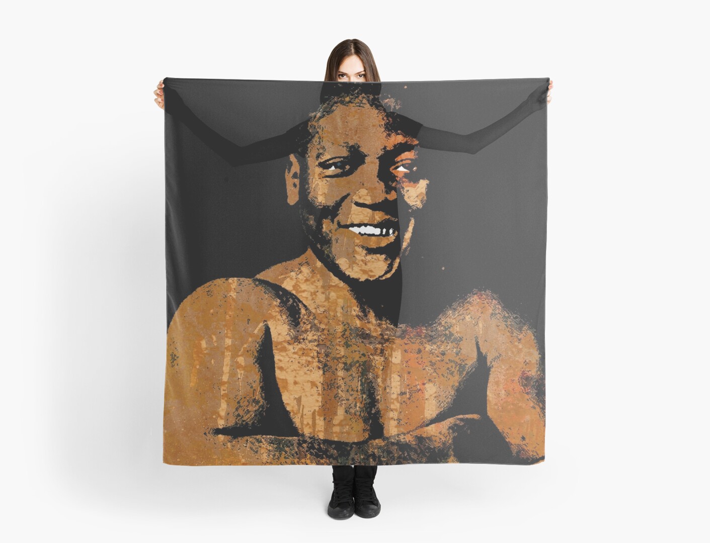 "JACK JOHNSON (THE GALVESTON GIANT)" Scarf by truthtopower Redbubble